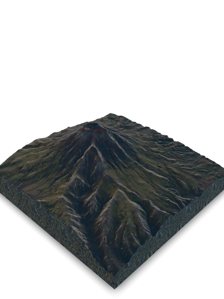 Statyczny podgląd terenu 3D: Popocatépetl